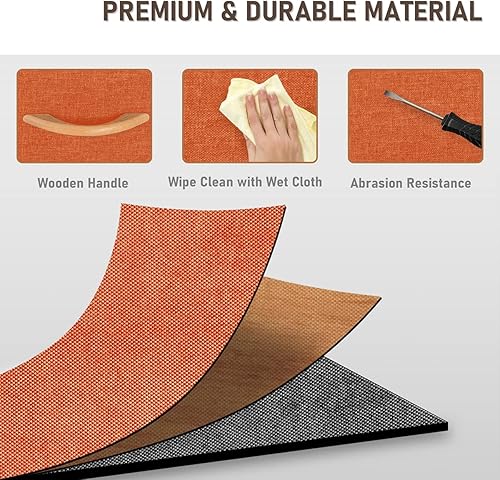 Miniatura 8 de VredHom - Cómoda de 7 cajones, cómoda de tela para dormitorio, cómoda de almacenamiento, ropa ancha y guardería con estructura de acero resistente