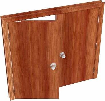 PATIKIL Door Pivot Hinges, 2 Set 360 Rotating Hidden Door Hinges Up Down Shaft Hardware S Size for Secret Door, Bookcase, Silver Tone