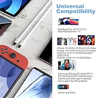 Vista 8 de Paquete de 2 cables de carga USB C a USB C de 3 pies y 60 W, cable de carga rápida tipo C a tipo C, para iPhone 16 E/17/Air/15/Pro/Plus/Pro Max