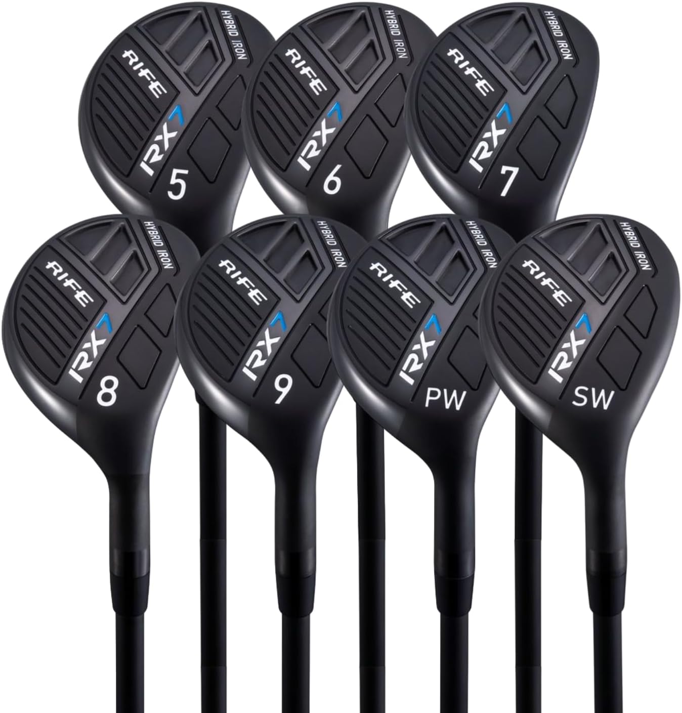 Rife Golf RX7 Senior Men's Standard Graphite Hybrid Iron Set #5-SW