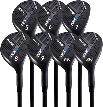 Rife Golf RX7 Senior Mens Standard Graphite Hybrid Iron Set #5-SW