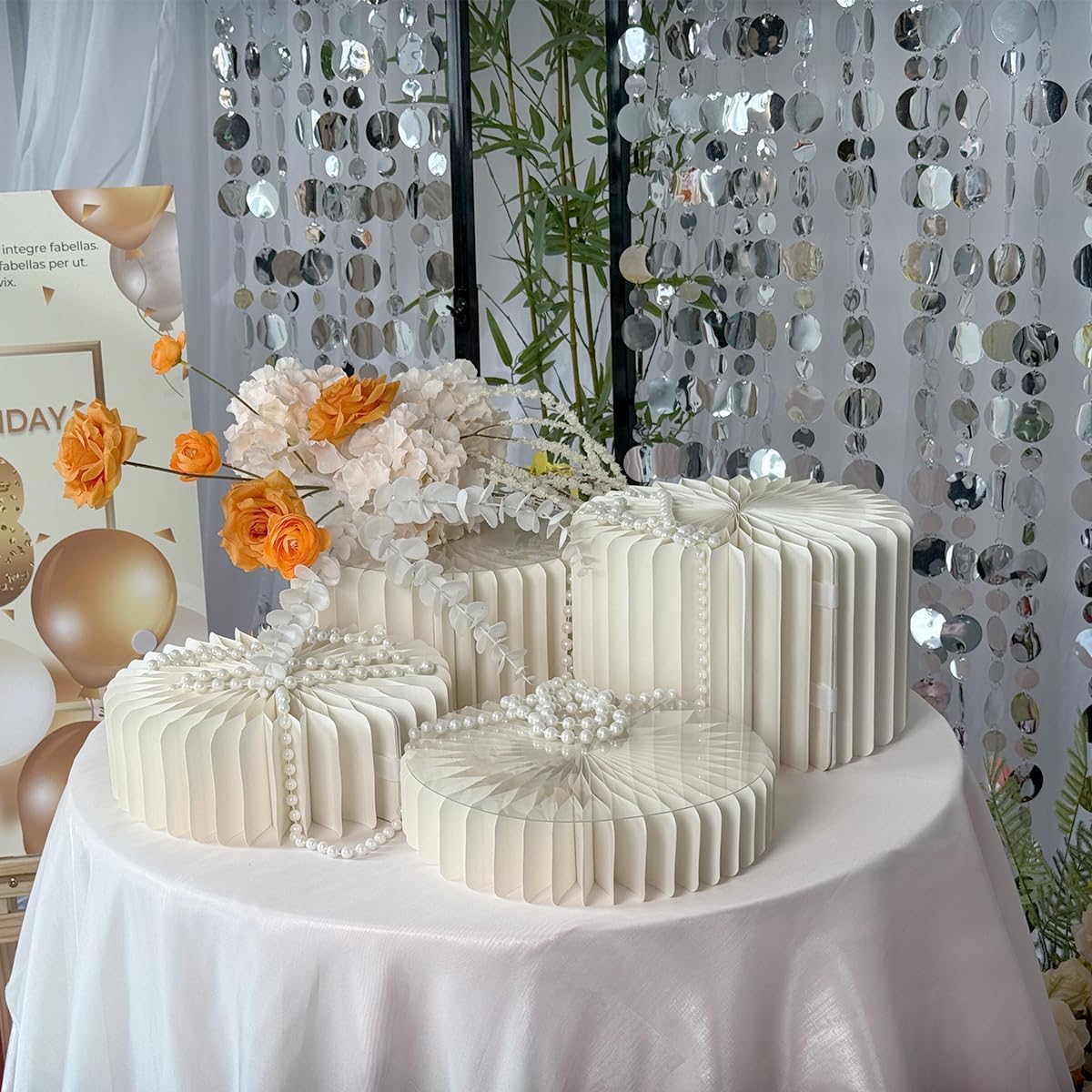 4 Pcs Buffet Risers Food Risers for Buffet Table Display as Buffet Risers and Stands Food Risers Cupcake Stands Cupcake Display for Party Table Stands ，Including 7.9", 5.9", 3.9" 2.8" (White, 4pcs/A)