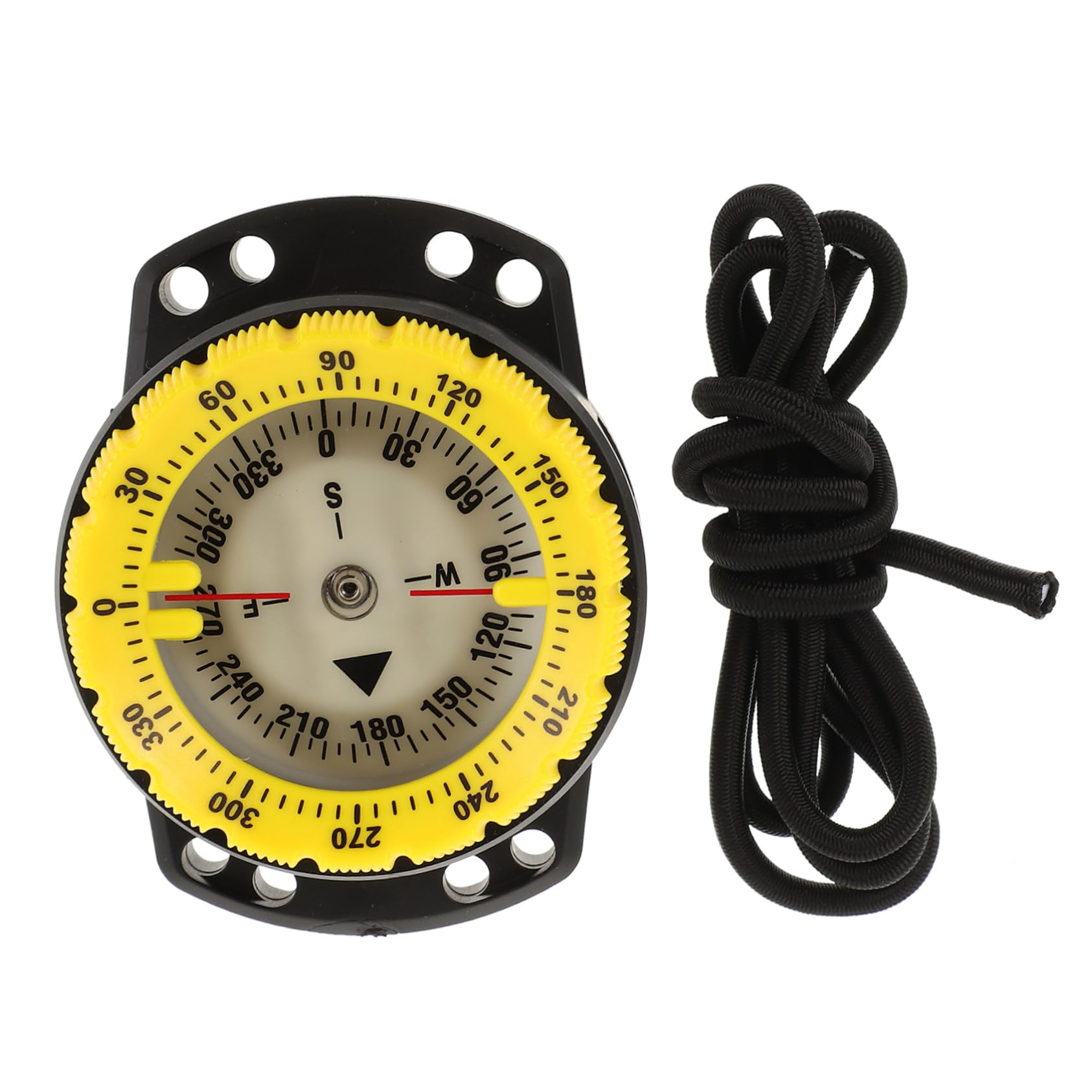 Toyvian Reloj con Brújula de Buceo Amarillo Brújula de Supervivencia para Montañismo Senderismo y Actividades al Aire Portátil