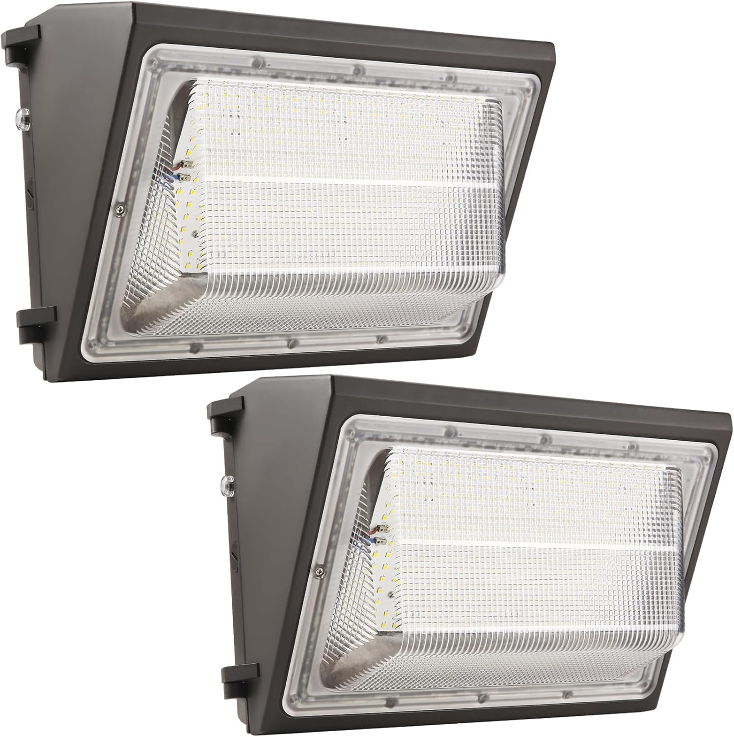 2PACK Dusk to Dawn 180W LED Wall Pack Light Fixture, 25200LM 1500W HPS/HID Equivalent,100-277V, 5000K Daylight Commerical/Industrial Outdoor Security Lighting, Parking Lot,Entrance, Warehouse