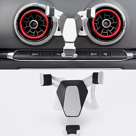 LITTOU - Coche tel?fono m?vil Soporte para Rejilla de ventilaci?n de Coche, Portatel?fono Soporte Coche para Audi A3 S3 2014-2018 LITTOU - Coche tel?fono m?vil Soporte para Rejilla de ventilaci?n de Coche, Portatel?fono Soporte Coche para Audi A3 S3 2014-2018