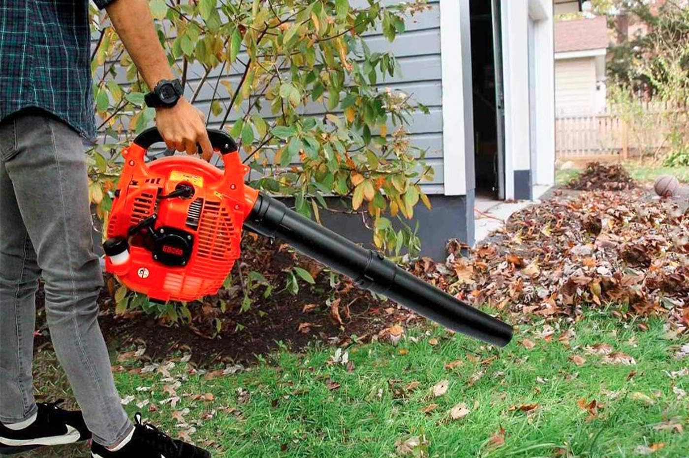 Soffiatore a scoppio 26CC motore benzina due tempi foglie pulizia giardino EB260