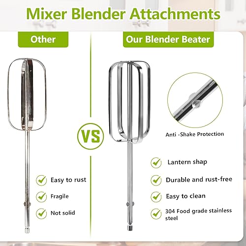 Miniatura 3 de Alocs Batidores de mano para batidoras de mano, accesorios de repuesto para batidoras de mano para batidoras de mano Hamilton Beach 62682RZ 62692