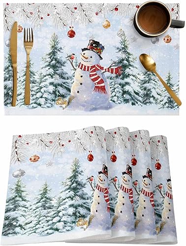 Vista 777 de Juego de 6 manteles individuales rojos para el día de San Valentín, diseño de corazón de San Valentín, resistentes al calor, lavables, manteles