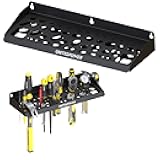 UNITEDPOWER Wall Mount Tool Storage Rack, Screwdriver Holder, Pliers Organizer, Wrench Utility Shelf, 51 Holes for Variety of Small Hand Tools, Workshop, Shed, Garage, Home
