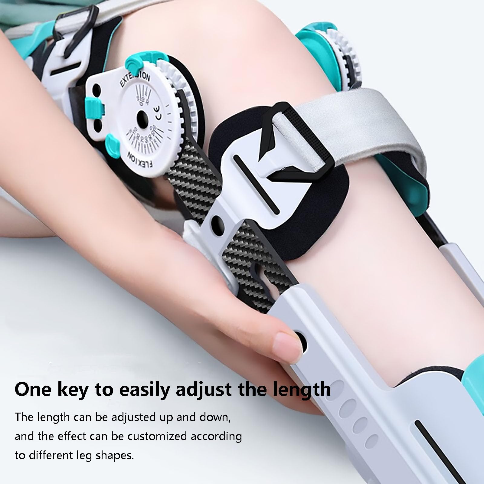 HAILM Rodillera Profesional con Estabilizadores Laterales Bisagras Ajustables, Knee Brace Support para Aliviar Dolor Articular, Artritis, Desgarro Menisco, ACL, PCL