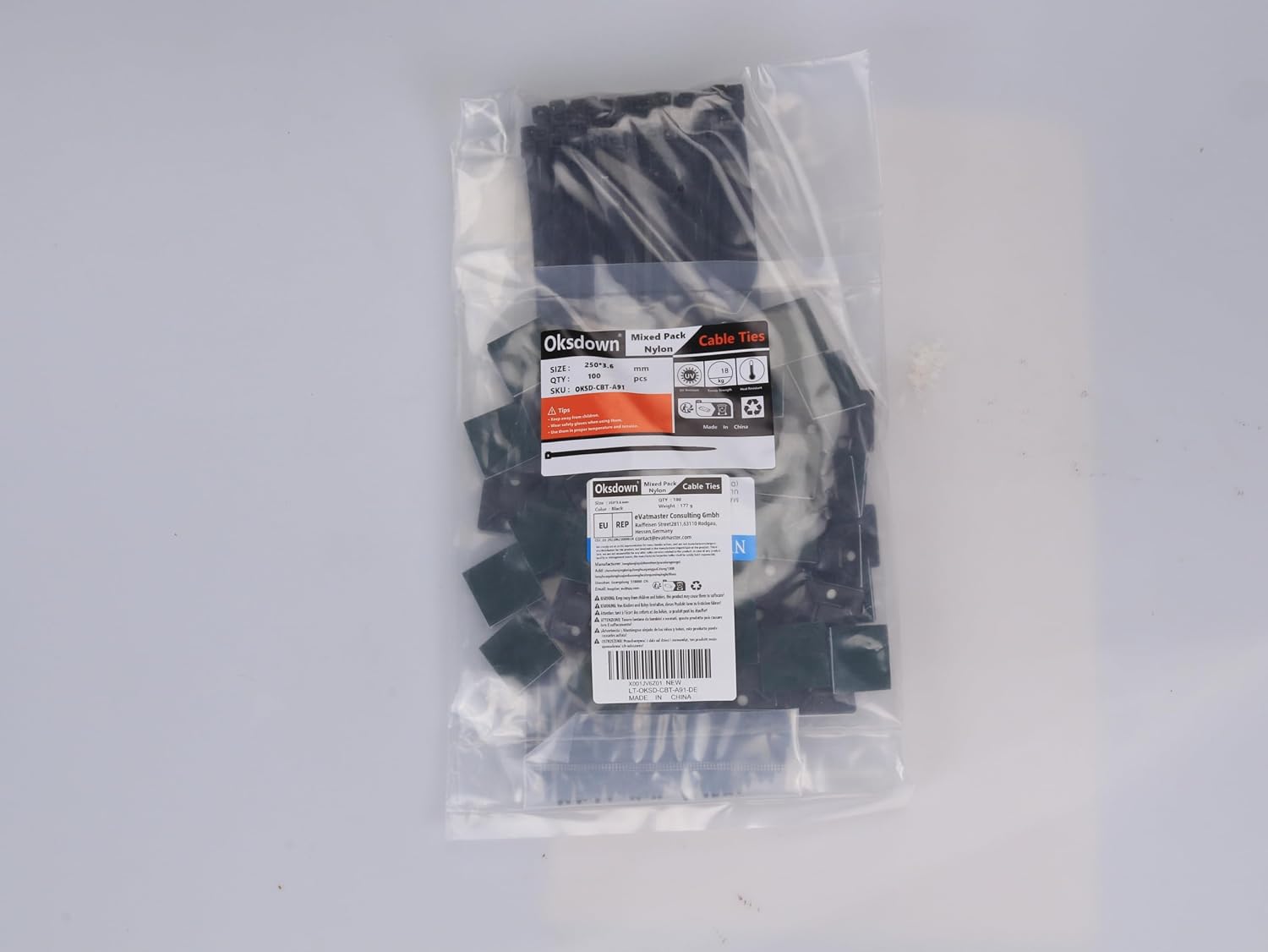 100 Pack 10×0.14inch Cable Ties with 60 Pcs Strong Self Adhesive Cable Clips Wire Ties Mount Sticky Base Nylon Zip Tie Wraps Plastic for Cable Tidy Management in Home and Office Black … image 2