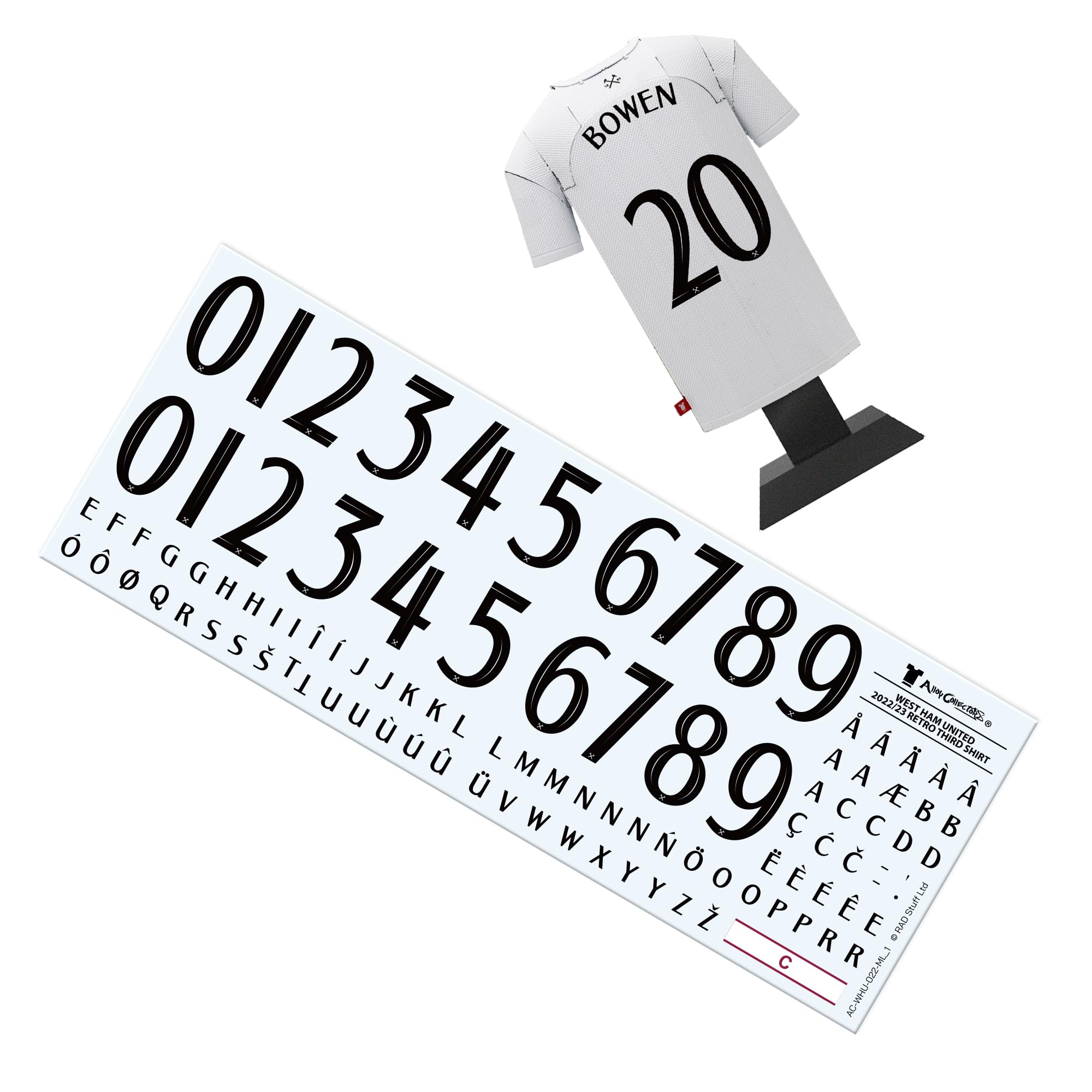 West Ham United FC Home Away Retro Third Metal Football Shirt - Image 4