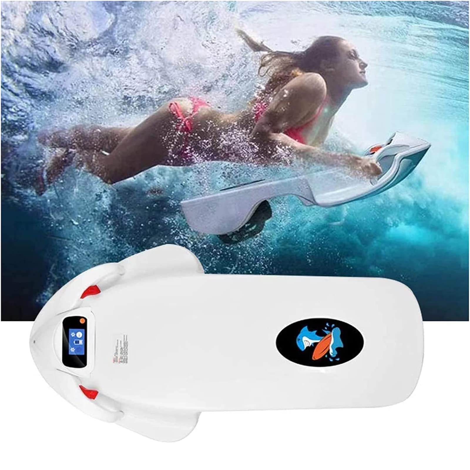 Seascooter eléctrico Submarino, 480W Scooter Submarino Natación Propulsor Aeronave, Equipo de Buceo de 60 Minutos, Adecuado para Piscina Snorkel Sea Adventure Rescue