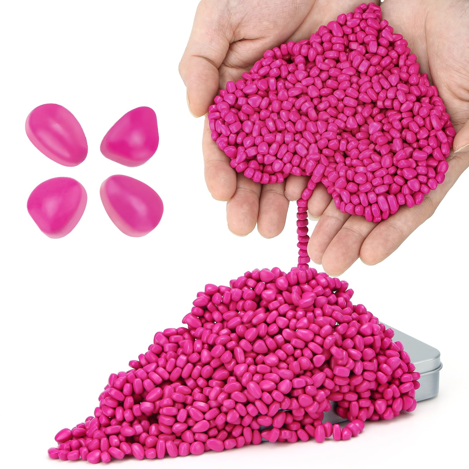 DYRDM 1000+ Original Ferrite Putty Rose Red, Sensory Stones, Adult Fidget Stress Relief Desk & Office Item, Ferrite Stones Stocking Stuffers Gifts