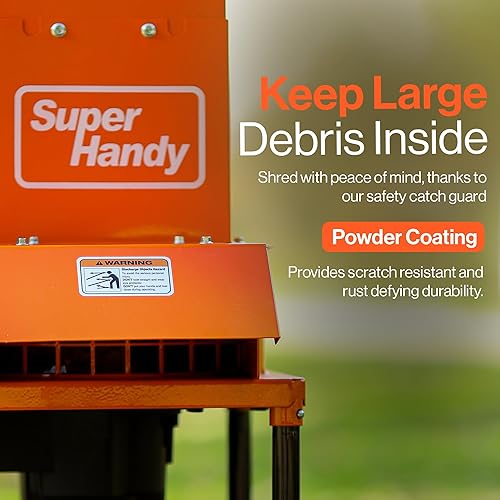 Miniatura 7 de SuperHandy Trituradora eléctrica para gestión de desechos, 120 V CA, hoja de corte de 11 pulgadas, capacidad de corte de 0.5 pulgadas, capacidad de
