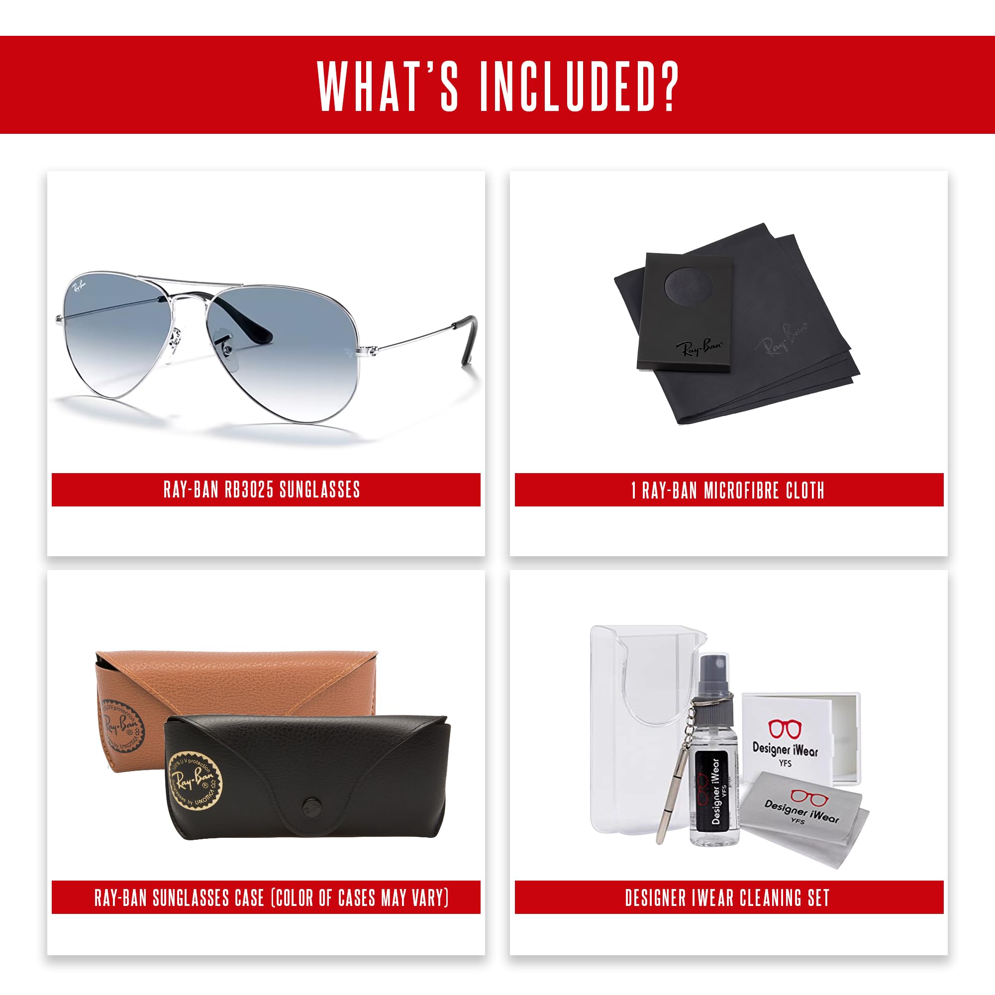 Ray Ban RB3025 003/3F 58M Silver/ Light Blue Gradient Aviator