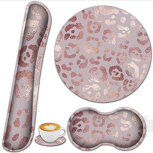 Miniatura 1 de Alfombrilla ergonómica para mouse con reposamuñecas y teclado de espuma viscoelástica, base antideslizante y reposamuñecas para laptop, computadora,