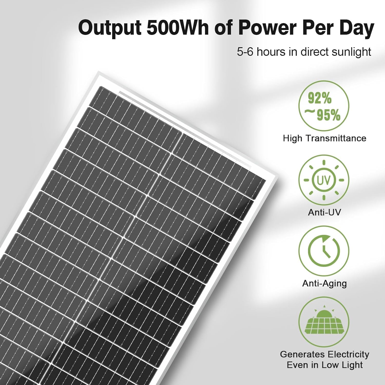 Bb Panel Snapklik.com : 100 Watt Solar Panel 6Pack, 12 BB Monocrystalline A+ ...