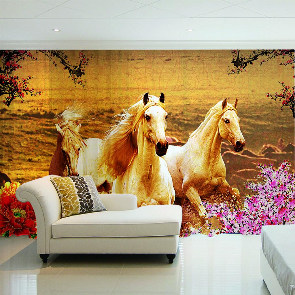 Rideaux de fenêtre transparents 140x240 rideau à oeillets salon motif cheval