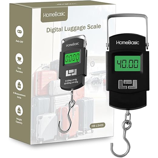 HOMEBASIC Digital Luggage Scale 50kg