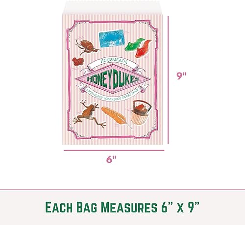 Miniatura 3 de Unique Paquete de bolsas de golosinas de Harry Potter, 24 bolsas de regalo de Harry Potter, lista de verificación, bolsas de regalos de cumpleaños,