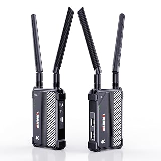 Wireless HDMI Transmitter and Receiver,1150ft Los Range,4K UHD Wireless Video Transmission System with 0.1S Latency, for Streaming from DSLR/PC/Laptop to TV/Monitor (WL095P TX+RX) - Amazon product rated Grade A