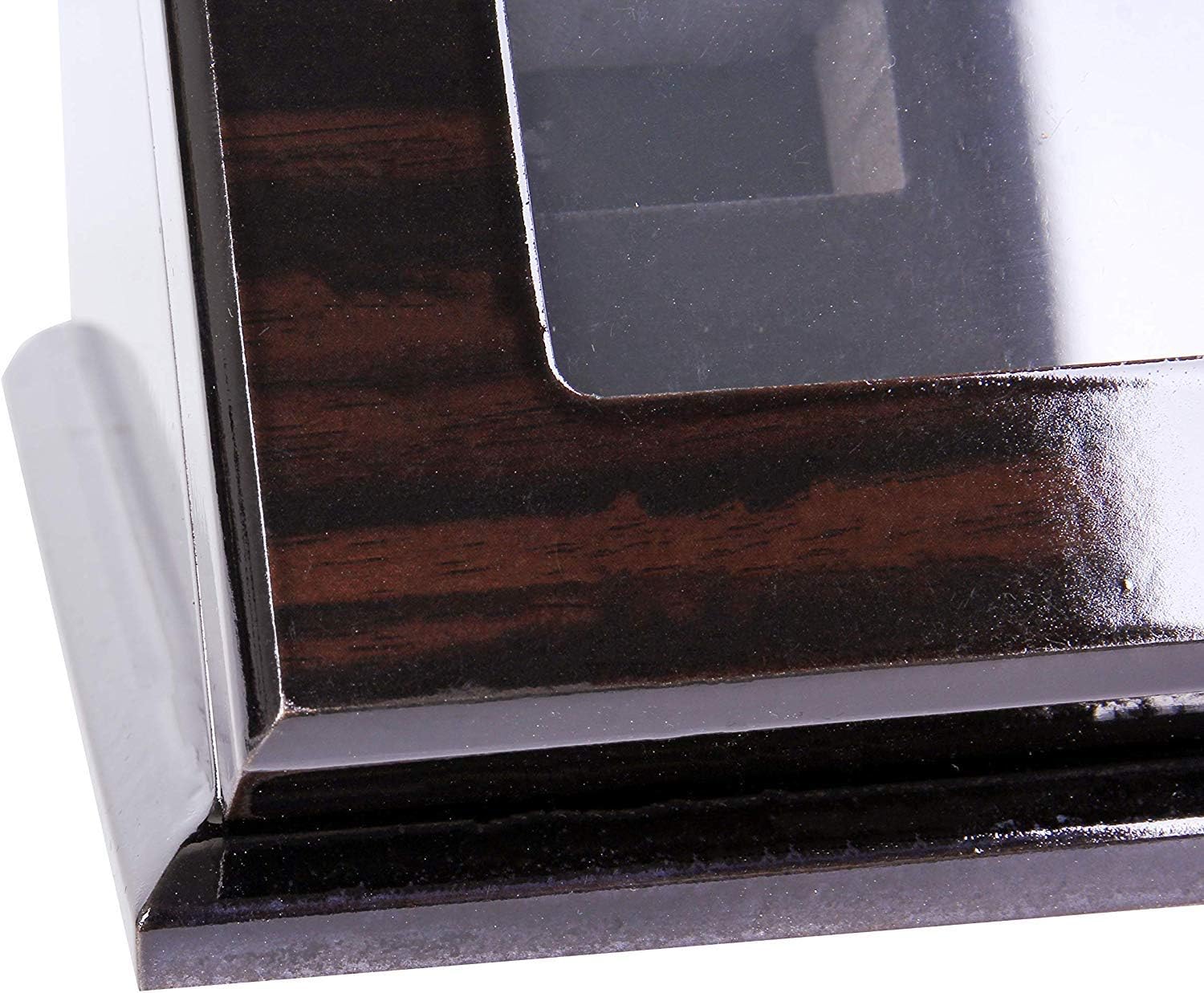Championship Ring Display Case Sports Ring Storage Box Wooden Black Velvet Lining