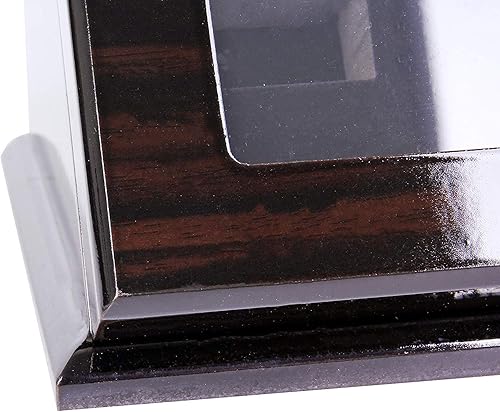 Miniatura 6 de Caja de almacenamiento de anillo de campeonato Caja de almacenamiento de anillo deportivo Forro de terciopelo negro de madera