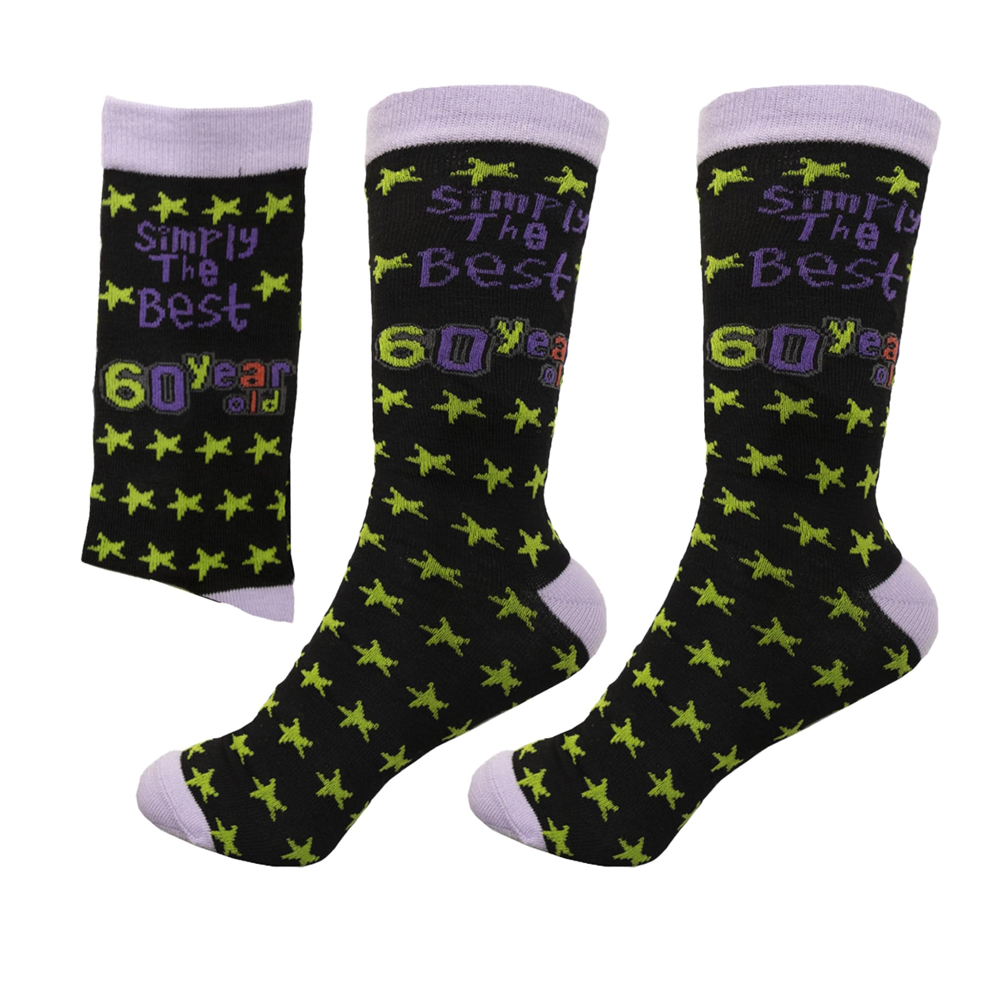 SHATCHI Simply The Best 60 Year Old Gift Novelty Socks for 60th Birthday Keepsake Gift Unisex For Her Him