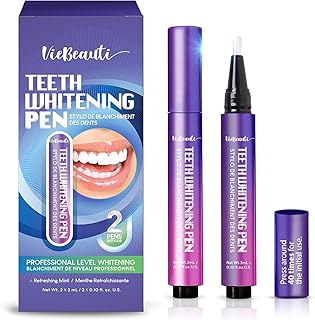 Viebeauti Teeth Whitening Pen Gel: Tooth Whitener with Carbamide Peroxide for Sensitive Teeth - Professional Dental Stain Remover for an Instant Bright Smile 0.2 Fl Oz