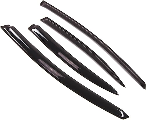 Tuningpros WD2-222 - Juego de 4 viseras para ventana (montaje exterior), deflector, protector de lluvia, compatible con Honda Civic Sedan 2006-2011