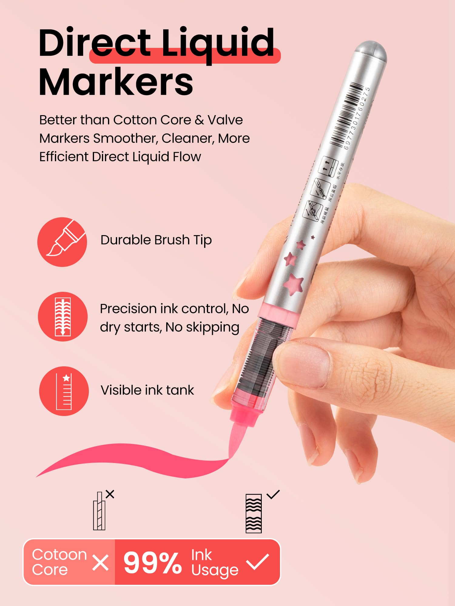 Woomer Marqueurs Acryliques 72 Couleurs