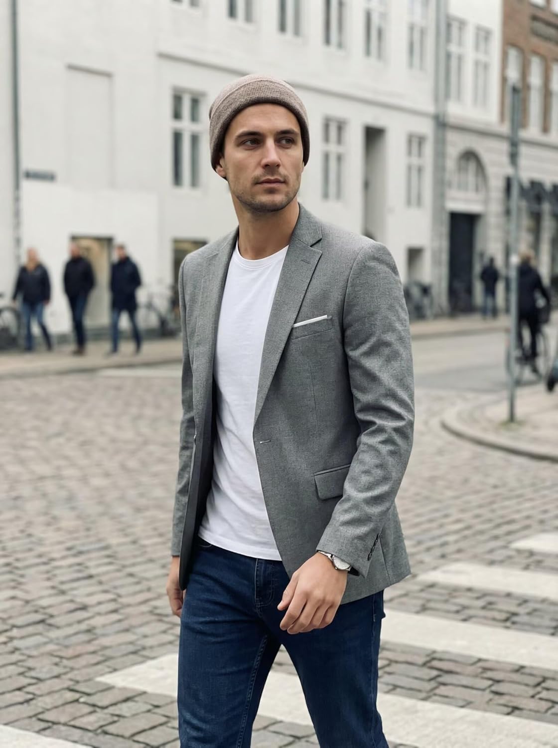 Wehilion Mens Casual Blazer Jacket Lightweight Sports Coat Suit Jacket for Summer Daily Business Wedding Party Travel - Image 6