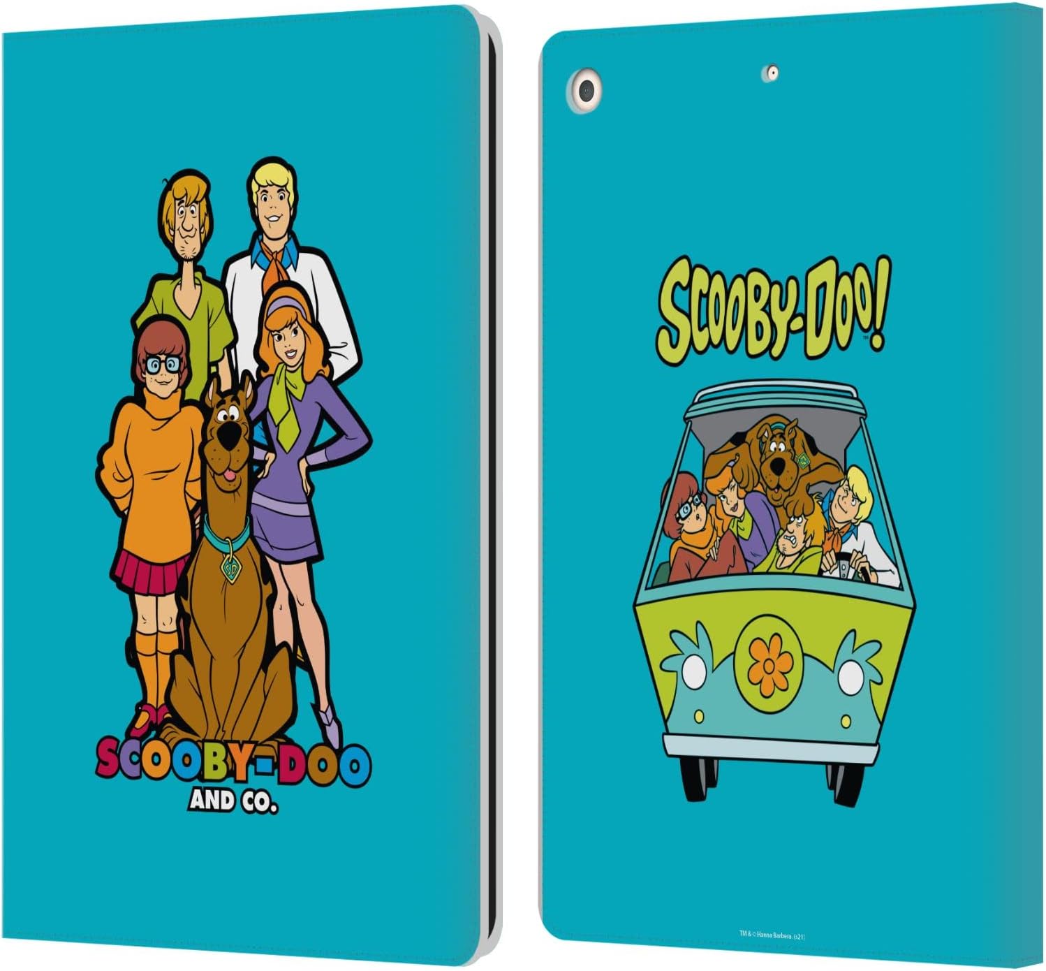 Head Case Designs Officially Licensed Scooby-Doo Scooby-Doo and Co. Mystery Inc. Leather Wallet Case Compatible with Apple iPad 10.2 2019/2020/2021