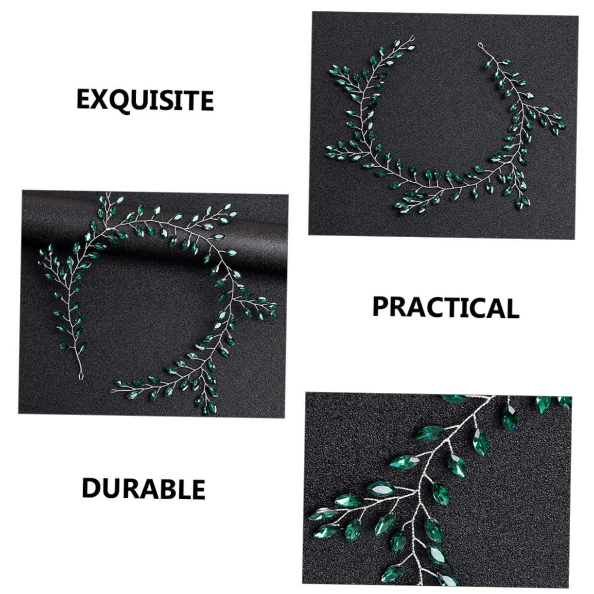 FRCOLOR 5 Stück Haarschmuck Mädchen Accessoires Haargummis Für Mädchen Braut Haarranken Kopfbedeckung Für Frauen Tiara schmuck Haarschmuck Haarbänder Hochzeit