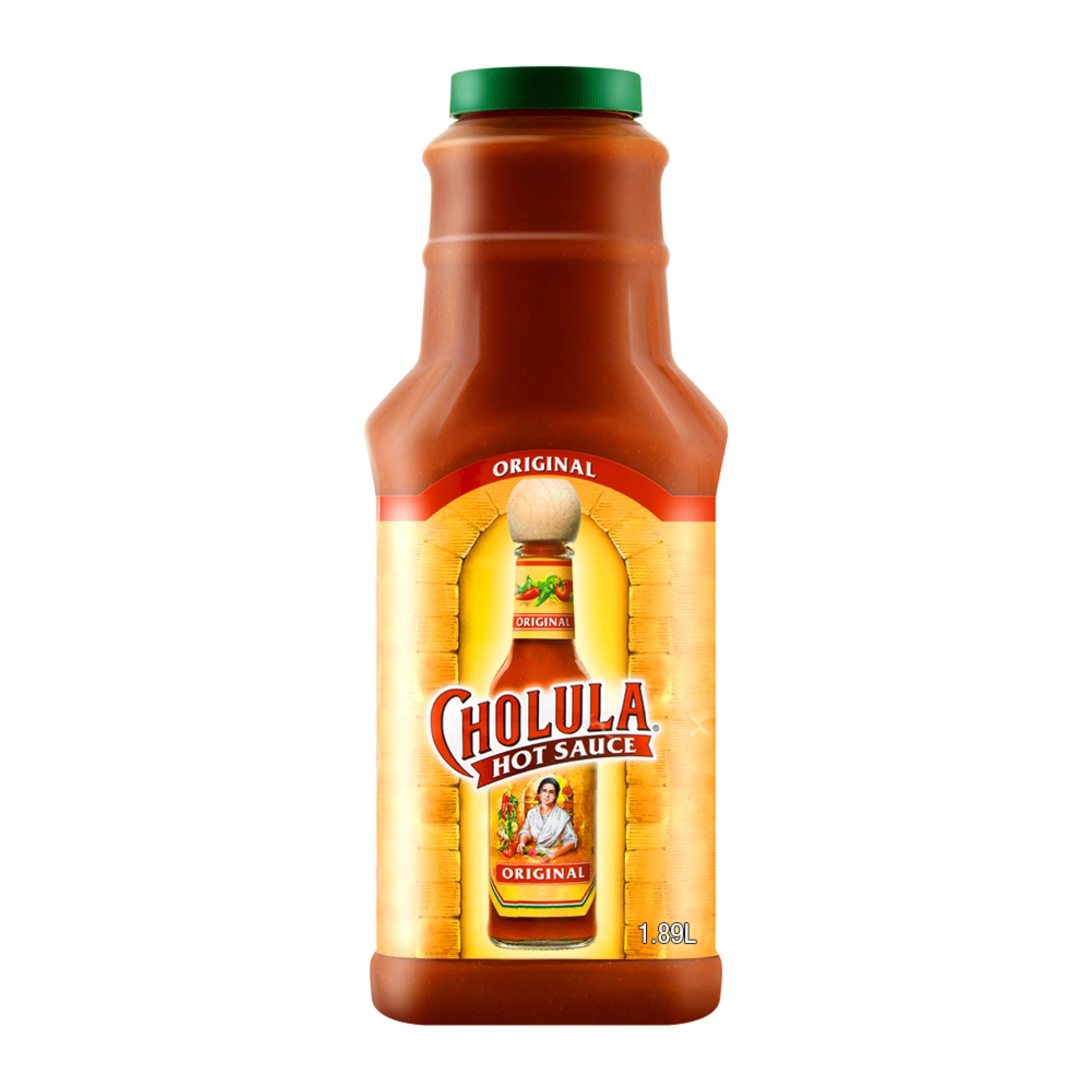 CholulaOriginal Hot Sauce 1.89 L | Authentic Mexican Flavour | Tangy Taste & Mild Heat | Versatile Condiment | Large Serving Size