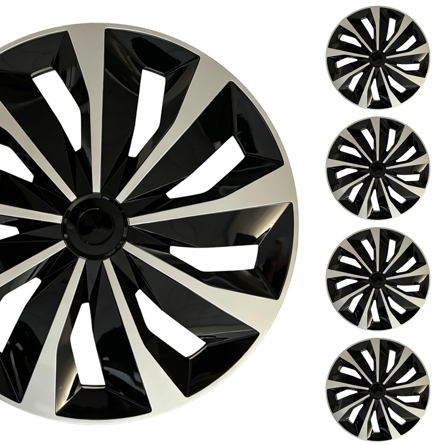 17 inch Hubcaps ABS Replacement for Steel Wheel（Non-Alloy） Snap-on Set of 4