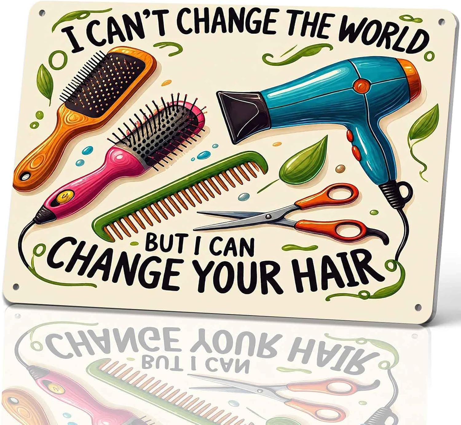 Hair Salon Funny Metal Sign 8 x 12 Inch