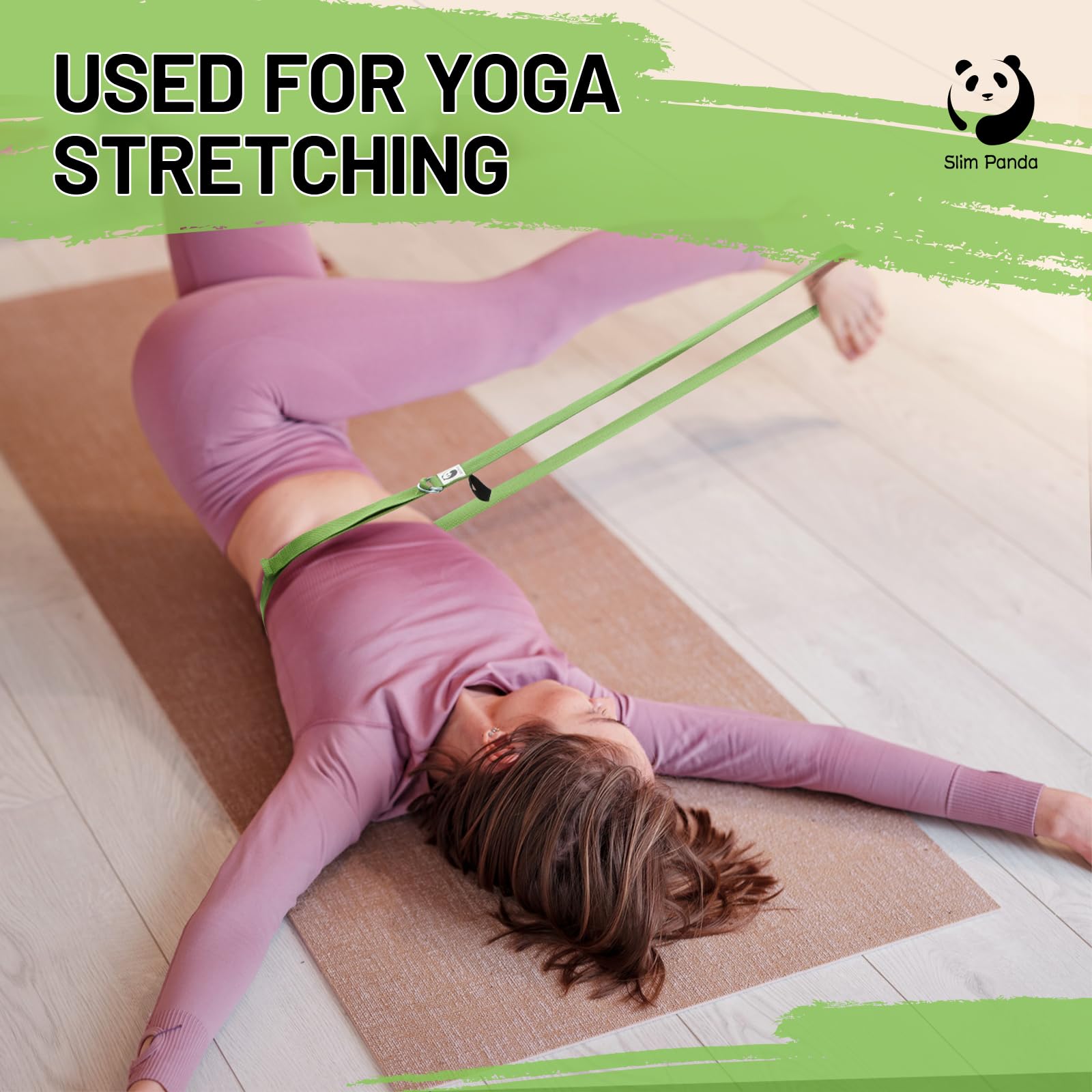 Cinghia Per Tappetino Yoga Slim Panda - Portatappetino In Cotone Regolabile Per Stretching - Foto 13
