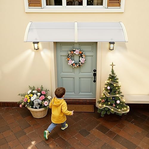 Miniatura 2 de MCombo - Toldo de policarbonato para ventana de exterior de 116 pulgadas, 78 pulgadas, 39 pulgadas