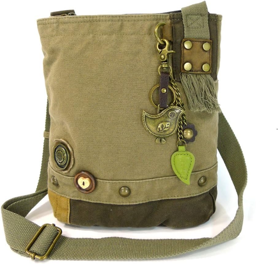 CHALA Patch Cross-Body Women Handbag, Canvas Messenger Bag