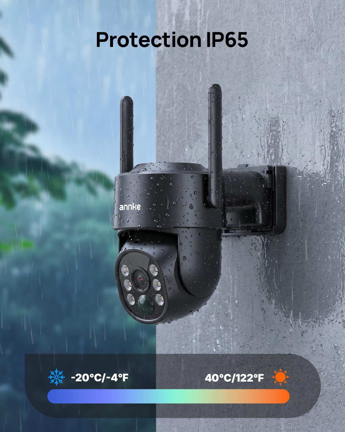 ANNKE 2.5K 4MP Camera Surveillance WiFi Exterieure sans Fil Solaire 2 Packs