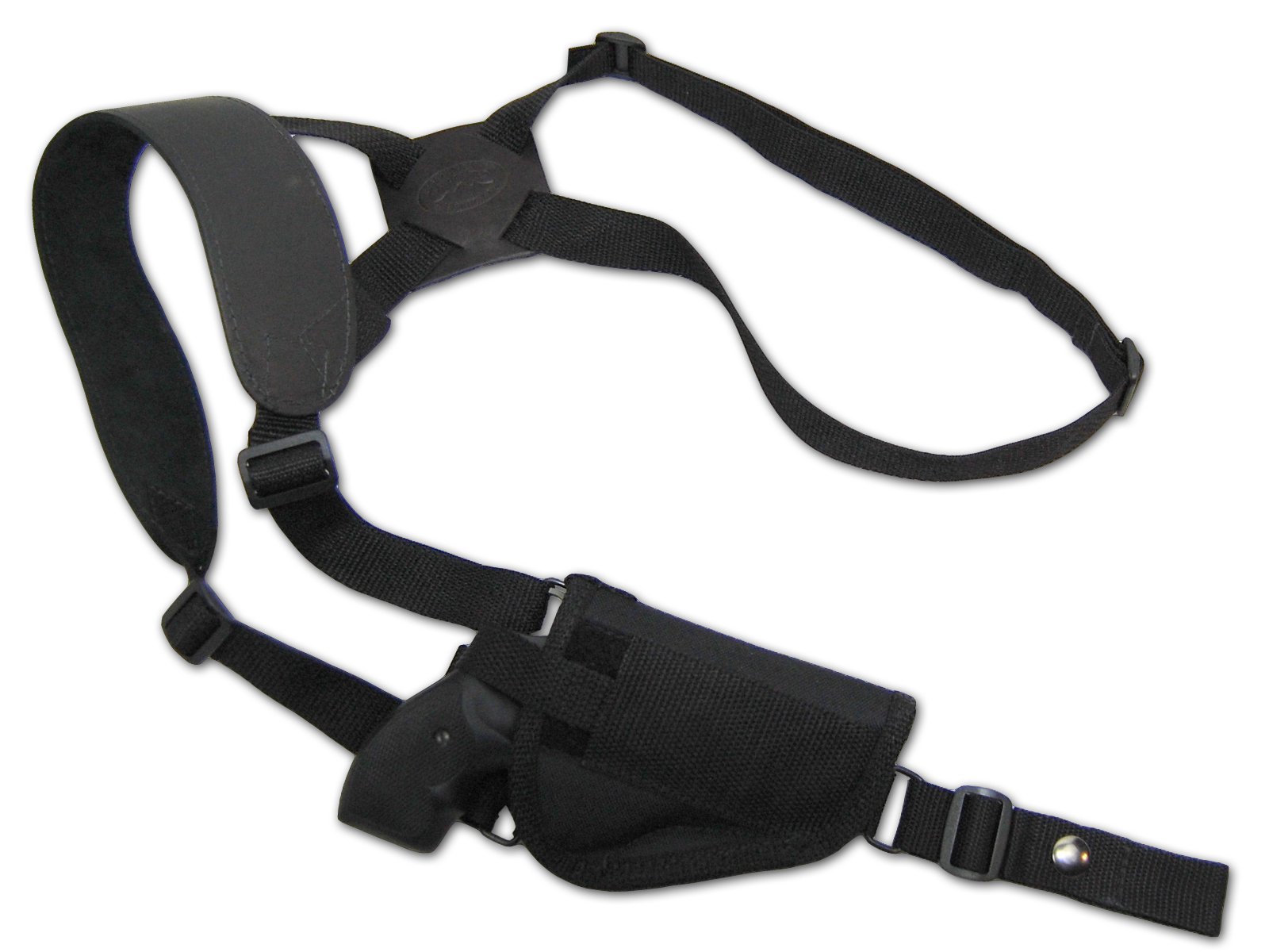Barsony Cross Harness Vertical Shoulder Holster for Charter ARMS 22 327 38 357 Right