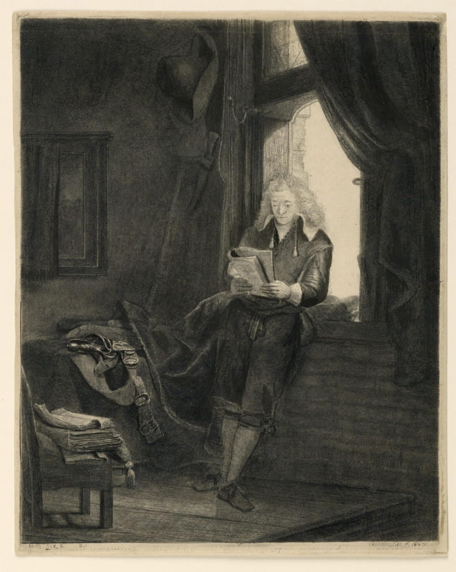Posteriik No Frame Vintage Classic Picture Landscape Artwork Jan Six By Rembrandt Van Rijn Portrait Canvas Painting For Office Home Decor 60X90cm
