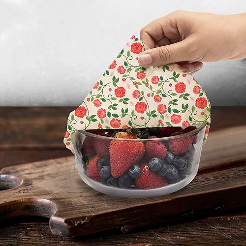 Miniatura 6 de WEKIWGOT Envoltura de cera de abeja reutilizable envolturas de alimentos de cera de abejas envoltura de sándwich de pan ecológico orgánico