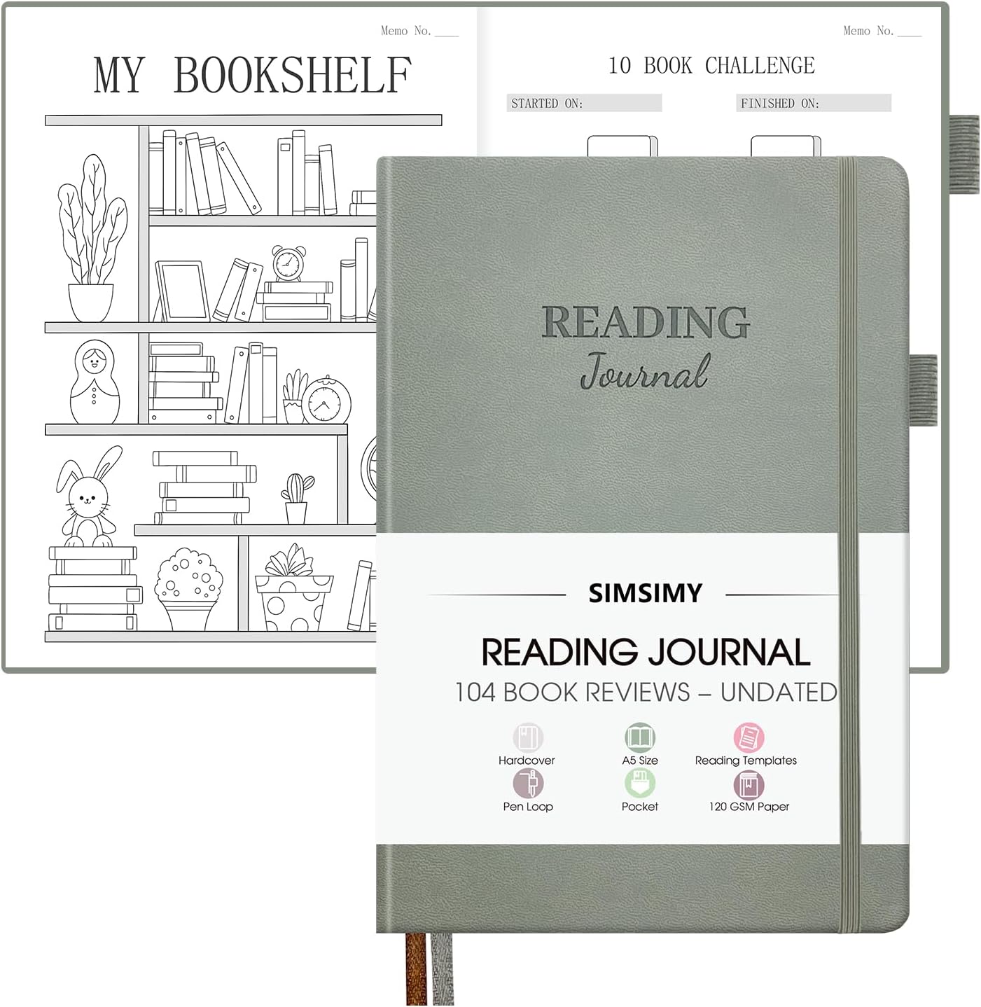 Reading Journal - Book Lovers Planner To Track, Review, And Log Your - View #3