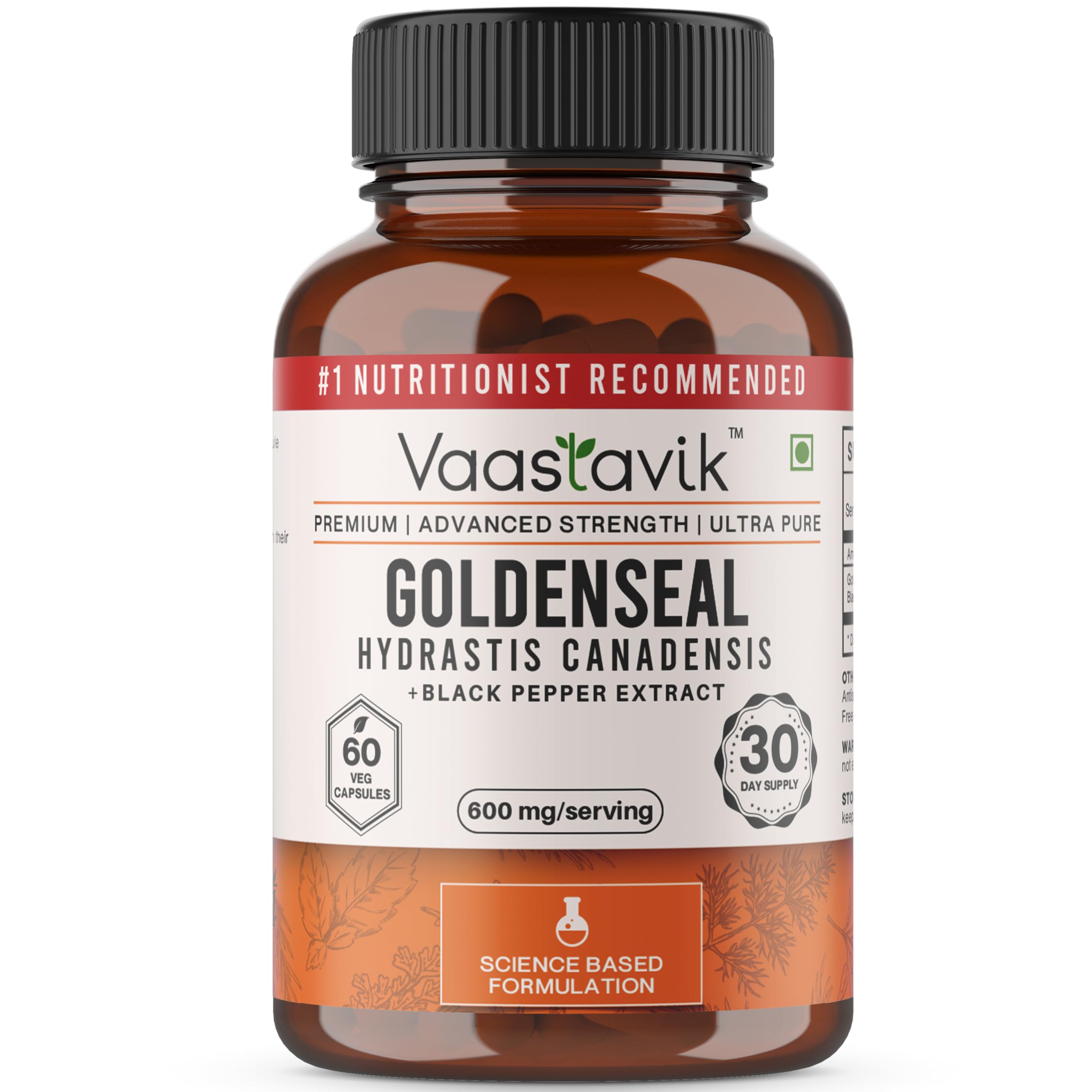Vaastavik Goldenseal Root 600 mg 60 Vegetarian Capsules (B0CNW5P957) Amazon Price History, Amazon Price Tracker