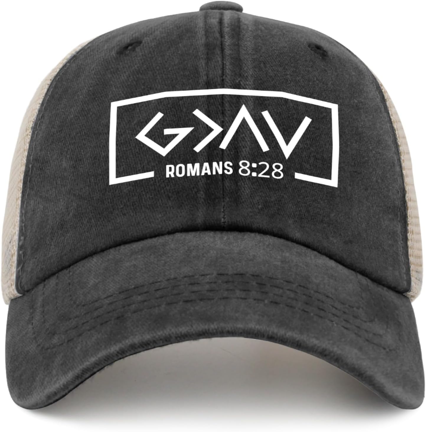 Philysonic Dad Hat God is Greater Than The Highs and Lows Trucker Hats Women Trendy Mesh Cap for Summer - Image 2