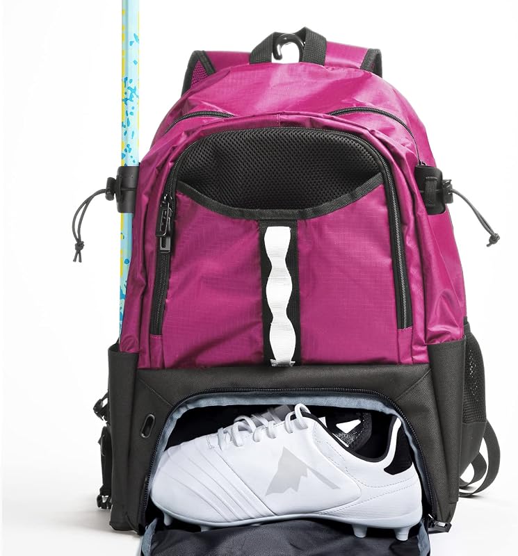 Mochila Athletico Lacrosse - Roja, 19.5 x 14 x 10 pulgadas