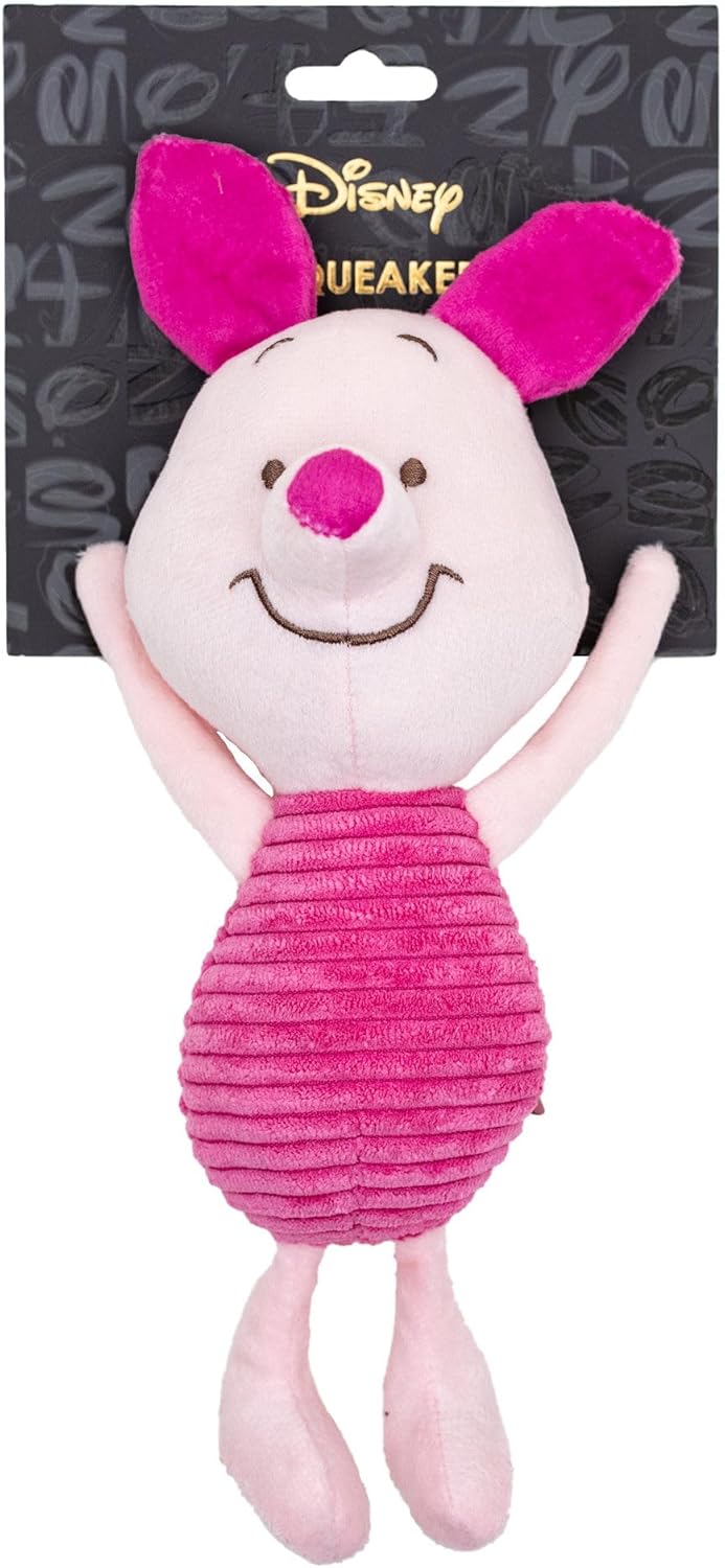 Buckle-Down Disney Dog Toy くまのプーさん ピグレット アームアップ 座っているポーズ ペット玩具 ぬいぐ